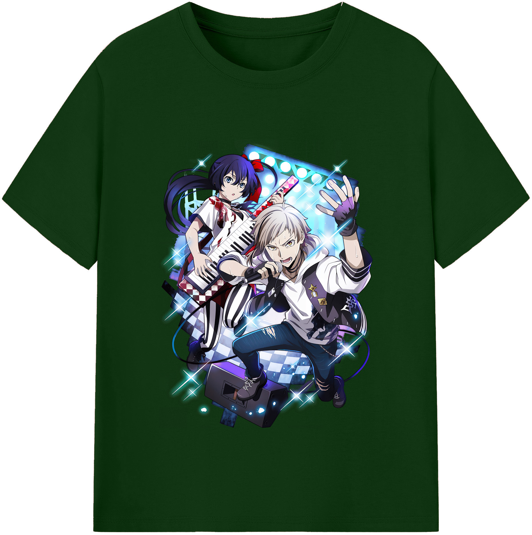 （画像用） 文豪ストレイドッグス Bungo Stray Dogs 綿100％半袖Tシャツ（フロントプリント）